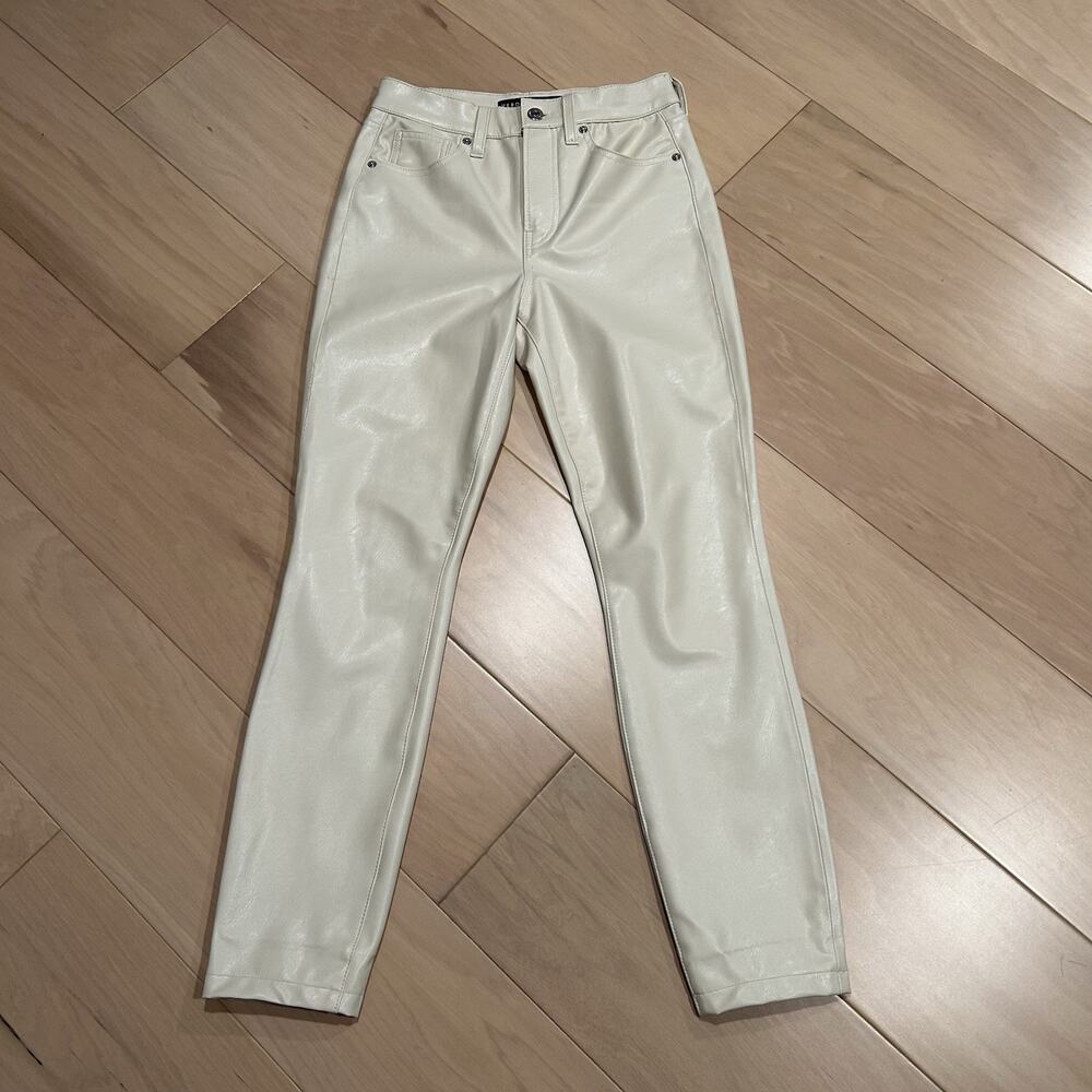 Veronica Beard Jeans Debbie Skinny High Rise Vegan Leather Pant Women’s 27